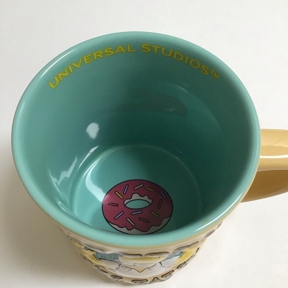 Homer Simpson 3D Coffee Mug You Fry It I’ll Eat It Universal Studios 2008 Retro - Picture 4 of 14